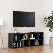 vidaXL Tv-meubel 104x30x52 cm spaanplaat zwart