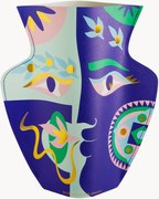Handgemaakte decoratieve vaas Olimpo van papier, H 29 cm