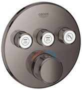 GROHE Grohtherm SmartControl inbouwkraan thermostatisch met omstel voor 3 functies rond hard graphite 29121A00