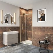 Crosswater Asura Schuifdeur - 8mm - 120cm - geborsteld messing AUSLFC1200