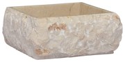 vidaXL Gootsteen 30x30x13 cm marmer crèmekleurig