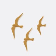 Set van 3 decoratieve vogels voor aan de wand, Tuga