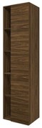 Proline Hoge kast met schap 1 deur 5 schappen en inclusief 4 glazen planchettes 45x35x169cm Cabana oak 1228503