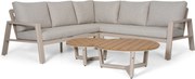 Hoek loungeset 5 personen Aluminium Zand/Beige  Lifestyle Garden Furniture Melone