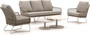 + 15% kassakorting | Stoel-bank loungeset Intenso  | 5 personen | Loungeset Beige | Rope (touw) | Kees Smit Tuinmeubelen