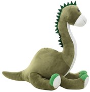 vidaXL Knuffel dinosaurus brontosaurus pluche groen