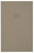 ZEZA Grade douchevloer - 80x110cm - antislip - antibacterieel - mineraalmarmer - rechthoek - mat cream (taupe) 400000000000019562