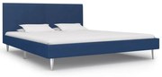 vidaXL Bedframe stof blauw 180x200 cm