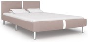 vidaXL Bedframe kunstleer cappuccino 140x200 cm