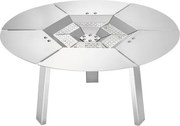 VEVOR vuurschaal warmteverdeler, φ508x254 mm kampvuur hitteschild rond voor houtvuurkorf, warmteverdeler van roestvrij staal 304, afneembare branderafdekking, kampeeraccessoire