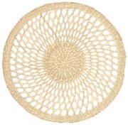Placemat rond, open, zeegras,Ø 38 cm