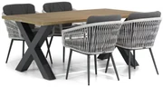 Tuinset 4 personen 180 cm Rope Wit Lifestyle Garden Furniture Western/Cardiff
