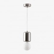 Zabarny Metalen Hanglamp Grijs – Chroom - Sklum