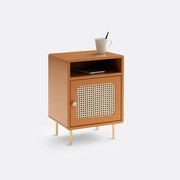 Nachtkastje, 1 deur met vlechtwerk Redpop