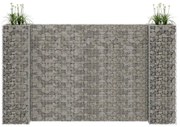 vidaXL Gabion plantenbak H-vormig 260x40x150 cm staaldraad