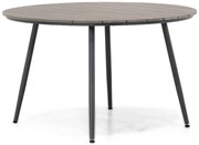 Dining Tuintafel Rond 125 cm Grijs Matale