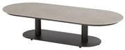 4 Seasons Outdoor Boaz loungetafel terre met ovaal blad 150 x 60 cm (H 35 cm) Loungetafel beige weerbestendig