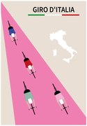 Ilustratie Giro d Italia, Poster Paperago