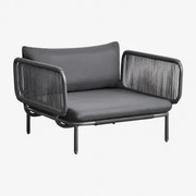 Roubly Stalen Tuinstoel Grijs – Grafiet - Sklum