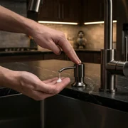zeepdispenser Soap Belly zwart met zwarte dop | Handig Cadeau zeepdispenser Soap Belly zwart met zwarte dop | Handig Cadeau