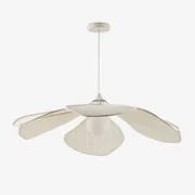 Benavid Plafondlamp Ø100 Cm & Linnen En Katoen Beige – Crème - Sklum