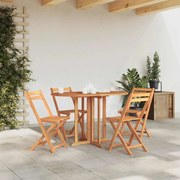 vidaXL Tuintafel inklapbaar 120x70x75 cm massief teakhout