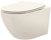 Hangende toilet REA Carlo Mini Rimless Ecru