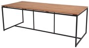 4 Seasons Outdoor Quatro tafel antraciet met teak blad 220 cm SALE  Tuintafel    houtkleur weerbestendig