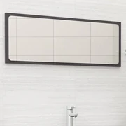 vidaXL Badkamerspiegel 100x1,5x37 cm spaanplaat grijs