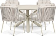 Tuinset 4 personen 120 cm Rope Zand/Beige Lifestyle Garden Furniture Tivoli/Xento