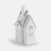 Kaarshouder huis, in keramiek, Caspar