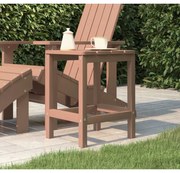 vidaXL Tuintafel Adirondack 38x38x46 cm HDPE bruin