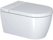 Duravit SensoWash Starck F Plus douchewc - 37.8x57.5cm - spoelrandloos - met closetzitting - Automatisch openen/sluiten van deksel - glans wit 650000012004320