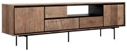 DTP Home Metropole Modern Tv-meubel Teak Hout 195 Cm - 195x40x60cm.
