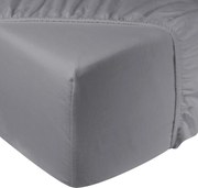 Hoeslaken flanel - 100% katoen - 90x200 - grijs