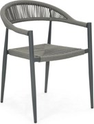 Tuinstoel Rope Grijs-antraciet De Laan Granada
