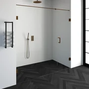 Brauer JC profielloze nisdeur 200cm met 60cm deur koper