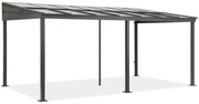 Aluminium terrasoverkapping 4 x 6 m Tarragona Garden Point antraciet