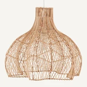 Hanglamp in gevlochten rotan, Rotanga