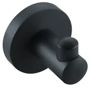 Fortifura Calvi Handdoekhaak - enkel - rond - mat zwart SW639932