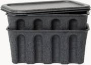 Opbergdozen Pulp van papierpulp, D 18 cm, 2-delig