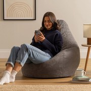 Cloudy Cord Zitzak Stoel - Antraciet