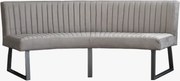 Eetkamerbank - Hengelo - stof Element lichtgrijs 04 - geschikt voor ovale tafel 240 cm