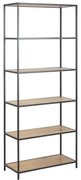 Boekenkast Met Metalen Frame - 77x35x185cm.