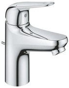 GROHE Euroeco Wastafelmengkraan - s-size - met trekwaste - chroom 23262001