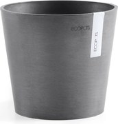 Ecopots Amsterdam 17 - Grey - Diameter 17 x H14,7 cm - Ronde grijze bloempot