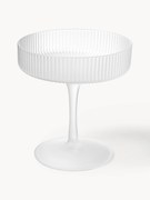 Mondgeblazen champagneglazen Ripple met groefreliëf, 2-delig