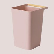 Prullenbak In Polypropyleen Doria Lichtroze - Sklum