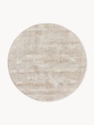 Rond handgeweven viscose vloerkleed Jane