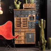 Kare Design Art Factory Ladekast Industrieel - 76.5x32x132.5cm.